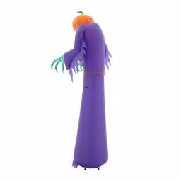 Gemmy 12 ft. Halloween Airblown Projection Inflatable Fire and Ice Jack O Reaper thumbnail 8