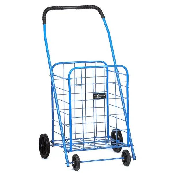 Easy Wheels Mitey-A Shopping Cart, Blue, 100 lb Capacity