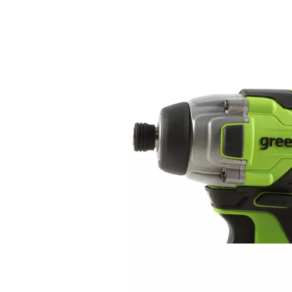 Greenworks 24V Cordless Brushless Impact Driver, 1/4 in. Hex, Tool Only