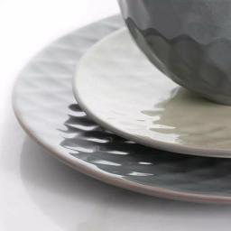 Elama Tahitian Grand 16-Piece Blue Stoneware Dinnerware Set, Service for 4 thumbnail 2