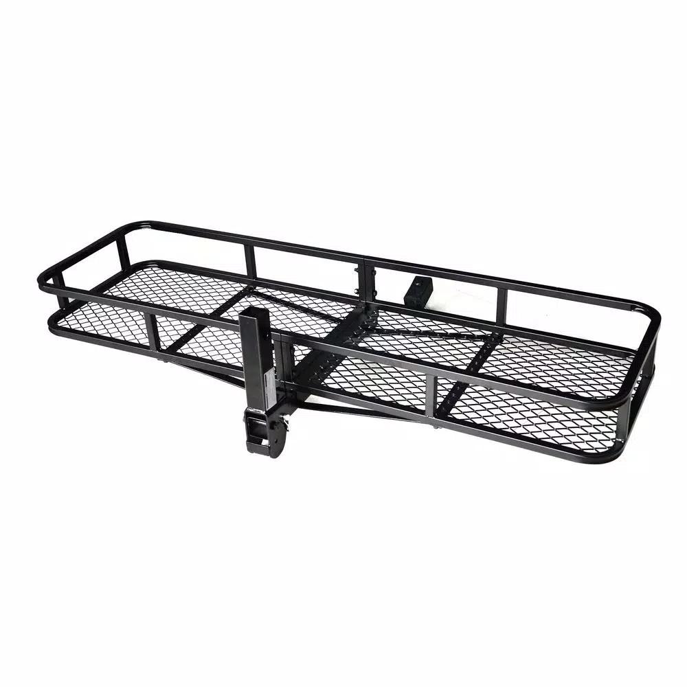 Max Load 500 lb. Capacity 58 in. x 17 in. Steel Folding Hitch Cargo Carrier for 2 in. Receiver