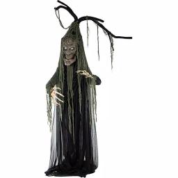 Haunted Hill Farm 6.5 ft. Animatronic Talking Tree Halloween Prop with Sound and Lights thumbnail 6