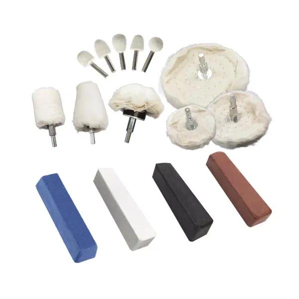 Robtec 15-Piece Aluminum Polishing Kit for Rotary Power Tools