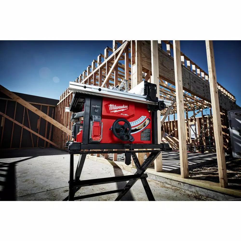 Milwaukee M18 FUEL ONE-KEY 8-1/4 in. Cordless Table Saw with Folding Stand