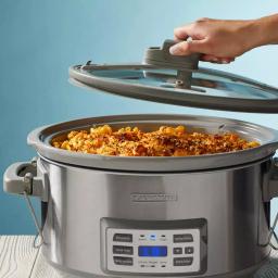 BLACK+DECKER 7 Qt. Stainless Steel Digital Slow Cooker with Temperature Probe and Sous-Vide Function thumbnail 8