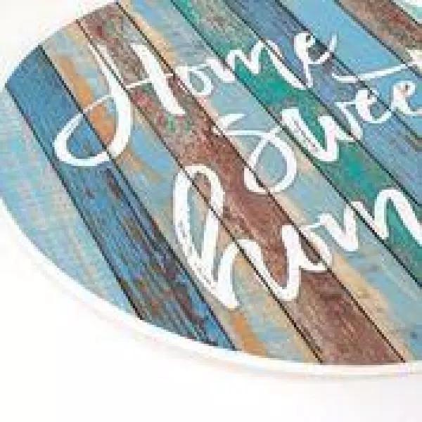 P Graham Dunn Home Sweet Home Blue Oversized Rustic Wood Wall Decor