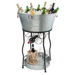 Artland Oasis XL Galvanized Steel Party Station with 30 Gal Tub and Stand thumbnail 3