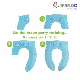 Babyloo Blue Owl Folding Toilet Seat with Travel Bag for Toddlers thumbnail 5