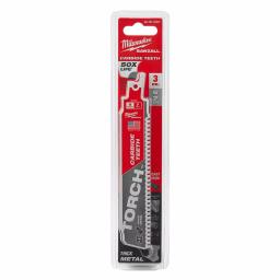 Milwaukee 6 in. 7 TPI The TORCH Carbide & Nitrus Carbide Reciprocating Saw Blade 4-Pack thumbnail 5