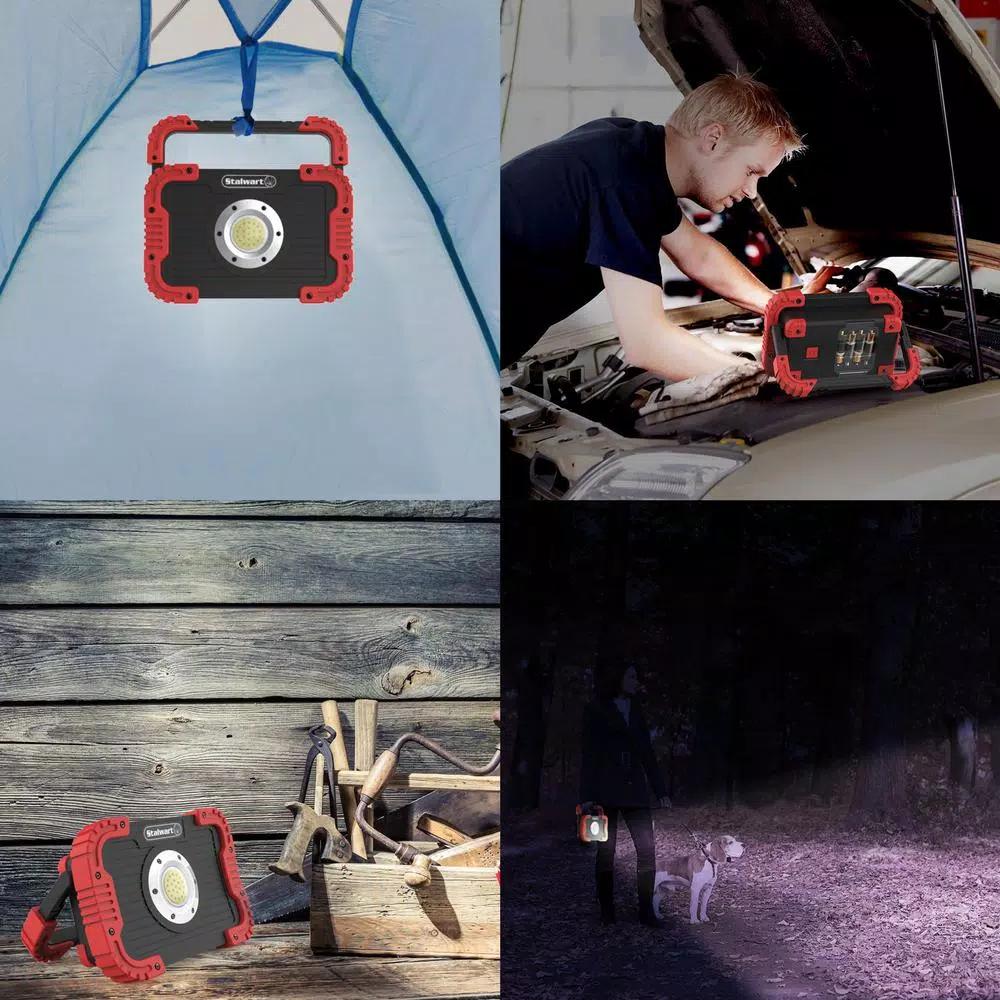 Stalwart 750 Lumens COB LED Work Light with Rotating Handle