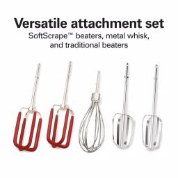 Hamilton Beach SoftScrape 6-Speed Stainless Steel Hand Mixer with Snap-On Storage Case thumbnail 6