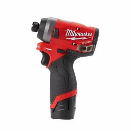 Milwaukee M12 FUEL 12V Li-Ion Brushless 4-Tool Combo Kit with Hammer Drill, Impact Driver, Ratchet & Inflator thumbnail 8