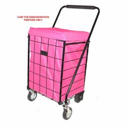 Easy Wheels Deluxe Jumbo Hooded Carrier Liner - Fuchsia thumbnail 2