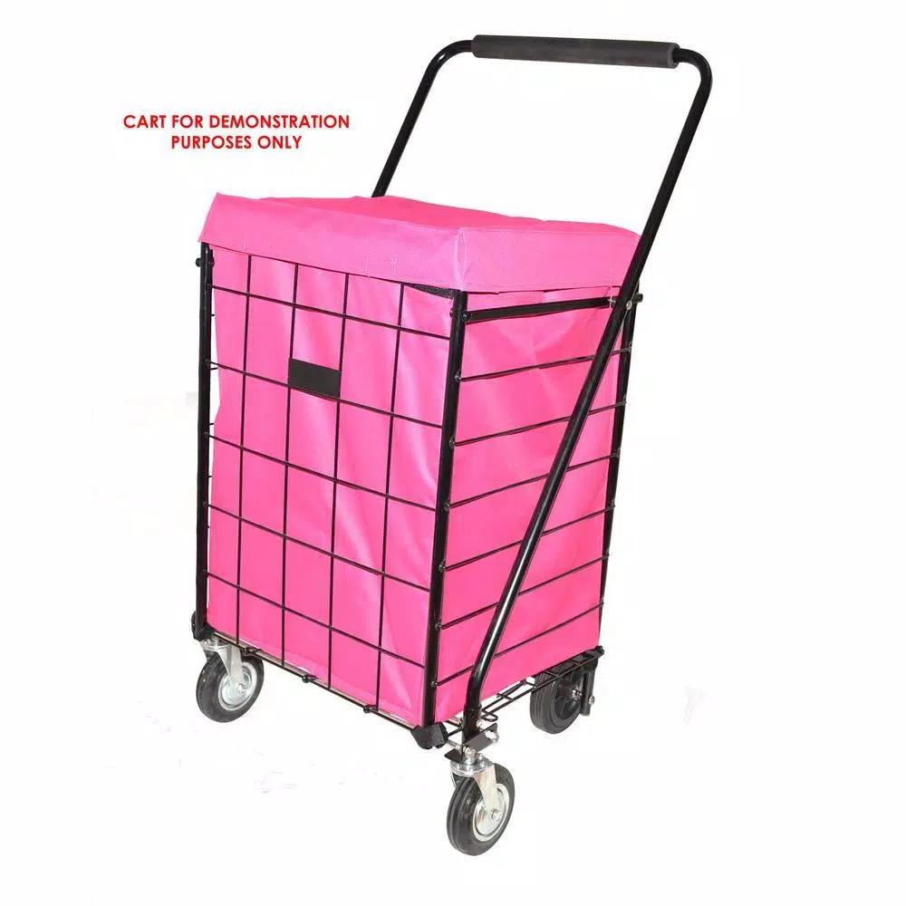 Easy Wheels Deluxe Jumbo Hooded Carrier Liner - Fuchsia