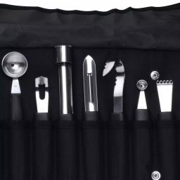 BergHOFF Essentials 8-Piece Stainless Steel Garnishing Tool Set with Carrying Case thumbnail 2