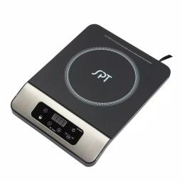 SPT 1650W Single Burner Induction Cooktop with 3.5L Stainless Steel Pot and Glass Lid, Black & Silver thumbnail 2