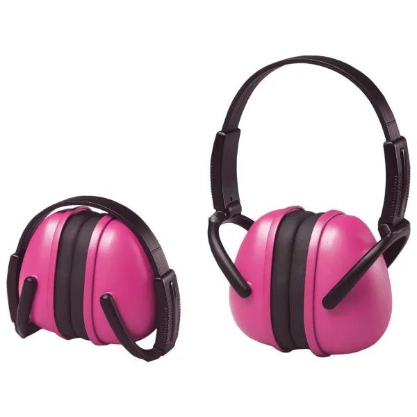 ERB 239 Foldable Ear Muffs, Pink, NRR 23 dB Hearing Protection