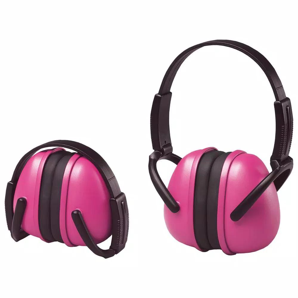 ERB 239 Foldable Ear Muffs, Pink, NRR 23 dB Hearing Protection
