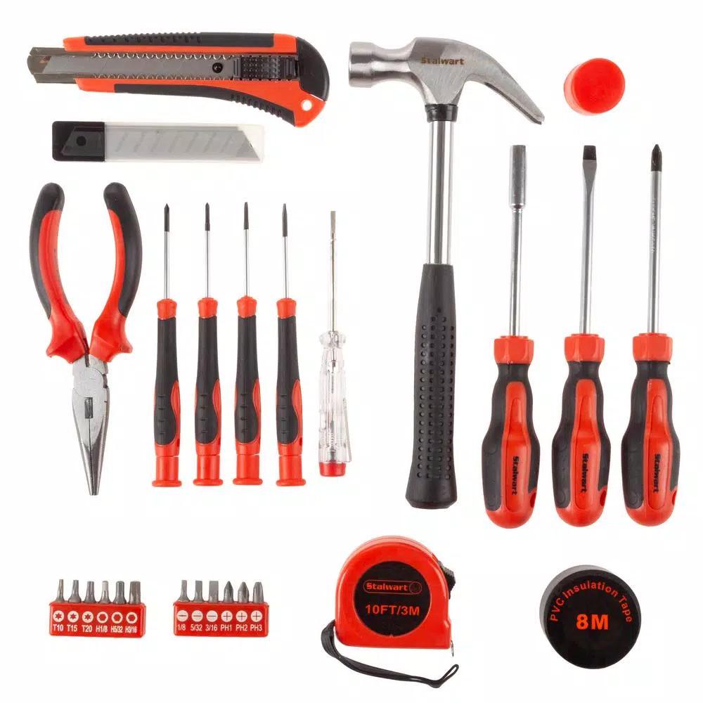 Stalwart 36-Piece Heat Treated Steel Tool Set with Hard Carrying Case
