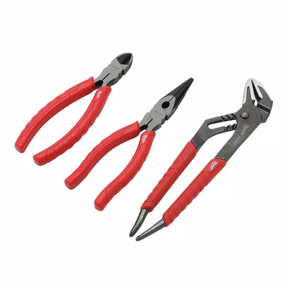 Milwaukee 9-Piece Pliers and Screwdriver Set, Professional Hand Tool Bundle