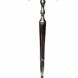 Benjara 48-Inch Silver Handcrafted Aluminum 5-Arm Candelabra with Fluted Tops thumbnail 6