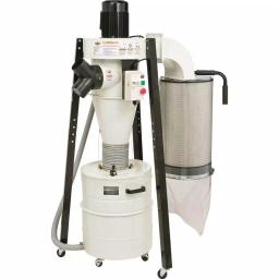 Shop Fox 1-1/2 HP Portable Cyclone Dust Collector, 806 CFM, 20 Gal. Drum thumbnail 1