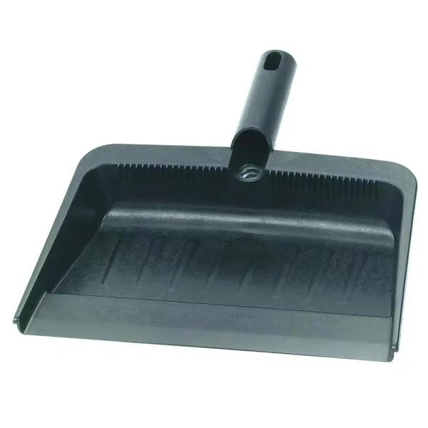 Carlisle Flo-Pac 12 in. Rubberized Flexible Plastic Dust Pan, Black (Case of 24)