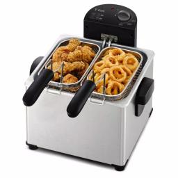 T-fal Triple-Basket Deep Fryer, 4L Capacity, Stainless Steel with Adjustable Thermostat thumbnail 6