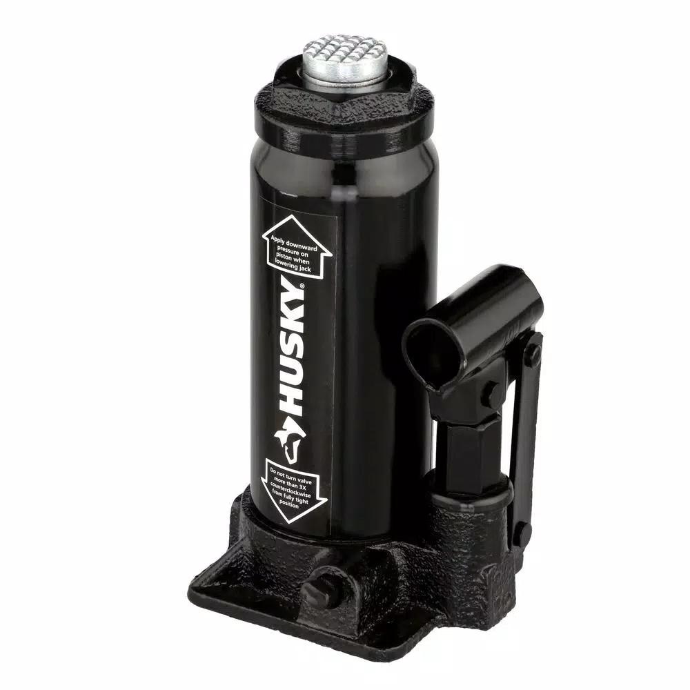 Husky 6-Ton Hydraulic Bottle Jack, 12,000 lb. Capacity