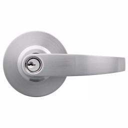Universal Hardware Commercial Heavy Duty Vandal Resistant Storeroom Door Lever, Satin Chrome, ANSI Grade 1 thumbnail 1