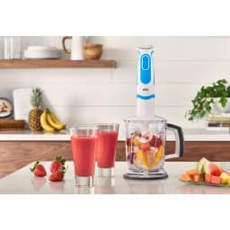 Braun MultiQuick 21-Speed White Spiralizer and Hand Blender Set with 5-Cup Chopper and Blender thumbnail 6