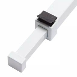 Prime-Line Adjustable Aluminum Sliding Patio Door Security Bar Lock, White, 28 in. to 48 in. thumbnail 4