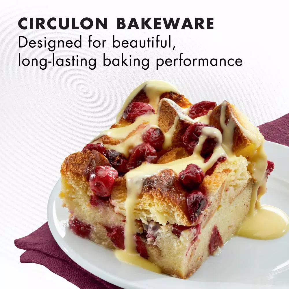Circulon Nonstick 9 x 13 in. Rectangular Cake Pan, Merlot