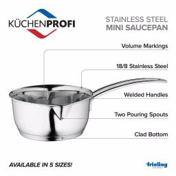 Frieling Kuchenprofi 6 in. Stainless Steel Stovetop Skillet with Clad Bottom thumbnail 4