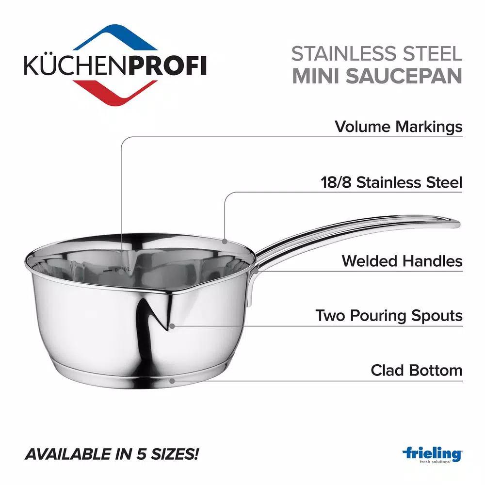 Frieling Kuchenprofi 6 in. Stainless Steel Stovetop Skillet with Clad Bottom