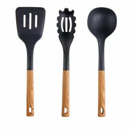 MegaChef 7-Piece Nylon Kitchen Utensil Set with Wood Design Finish thumbnail 4