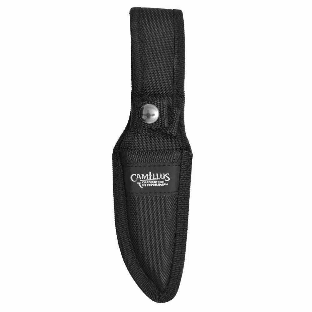 Camillus 7.75 in. Tanto Fixed Blade Knife with Carbonitride Titanium Coating and Micarta Handle