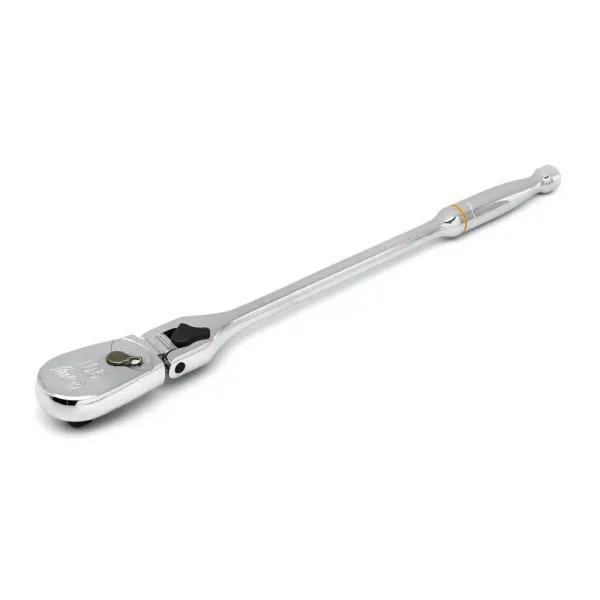 GEARWRENCH 1/2 in. Drive 90-Tooth Locking Flex Head Teardrop Ratchet, 17 in.