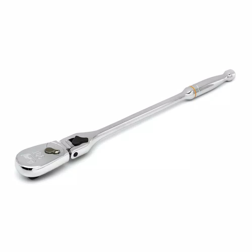 GEARWRENCH 1/2 in. Drive 90-Tooth Locking Flex Head Teardrop Ratchet, 17 in.