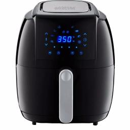 GoWISE USA 5.0 Qt. Black Electric Air Fryer with 8 Presets and Recipe Book thumbnail 1