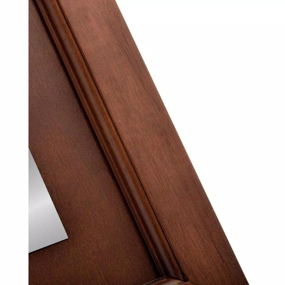 Alpine Industries 24 in. 2-Sided Bilingual Wet Floor Sign, Stainless Steel Plated Wood