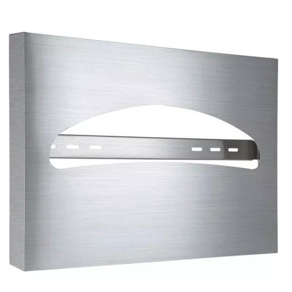 Alpine Industries Stainless Steel Brushed Half-Fold Toilet Seat Cover Dispenser