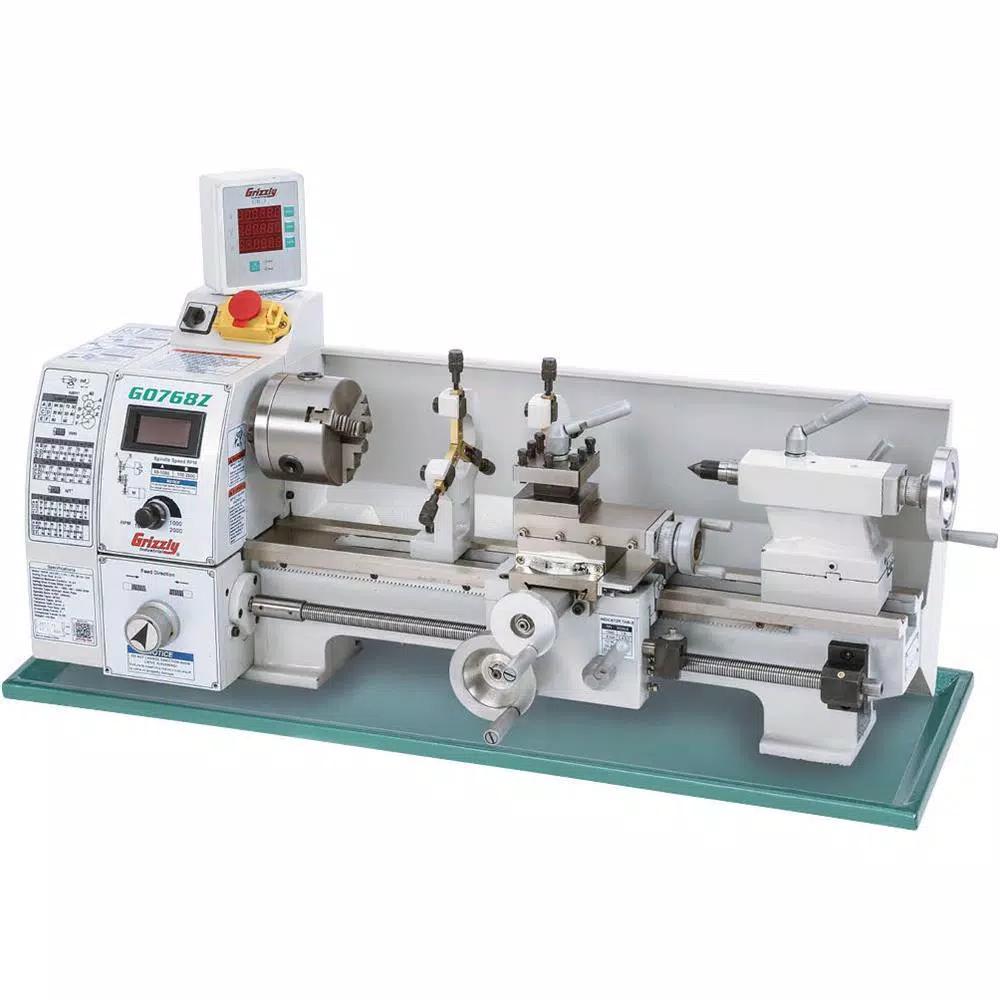 Grizzly Industrial 8 in. x 16 in. Variable-Speed Lathe with 3-Axis DRO