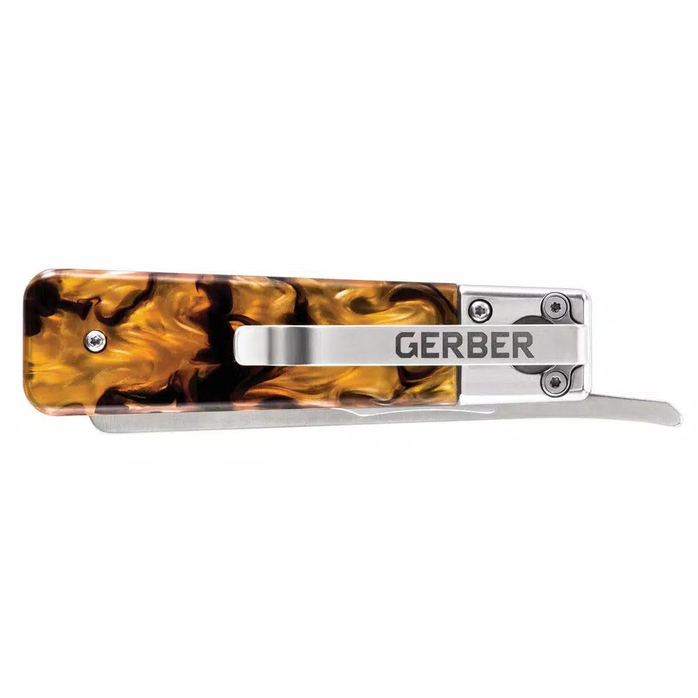Gerber Jukebox 2.7 in. EDC Pocket Knife with Acrylic Handle and Liner Lock