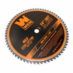 WEN 14-in 66-Tooth Carbide-Tipped Metal Saw Blade for Mild Steel thumbnail 4
