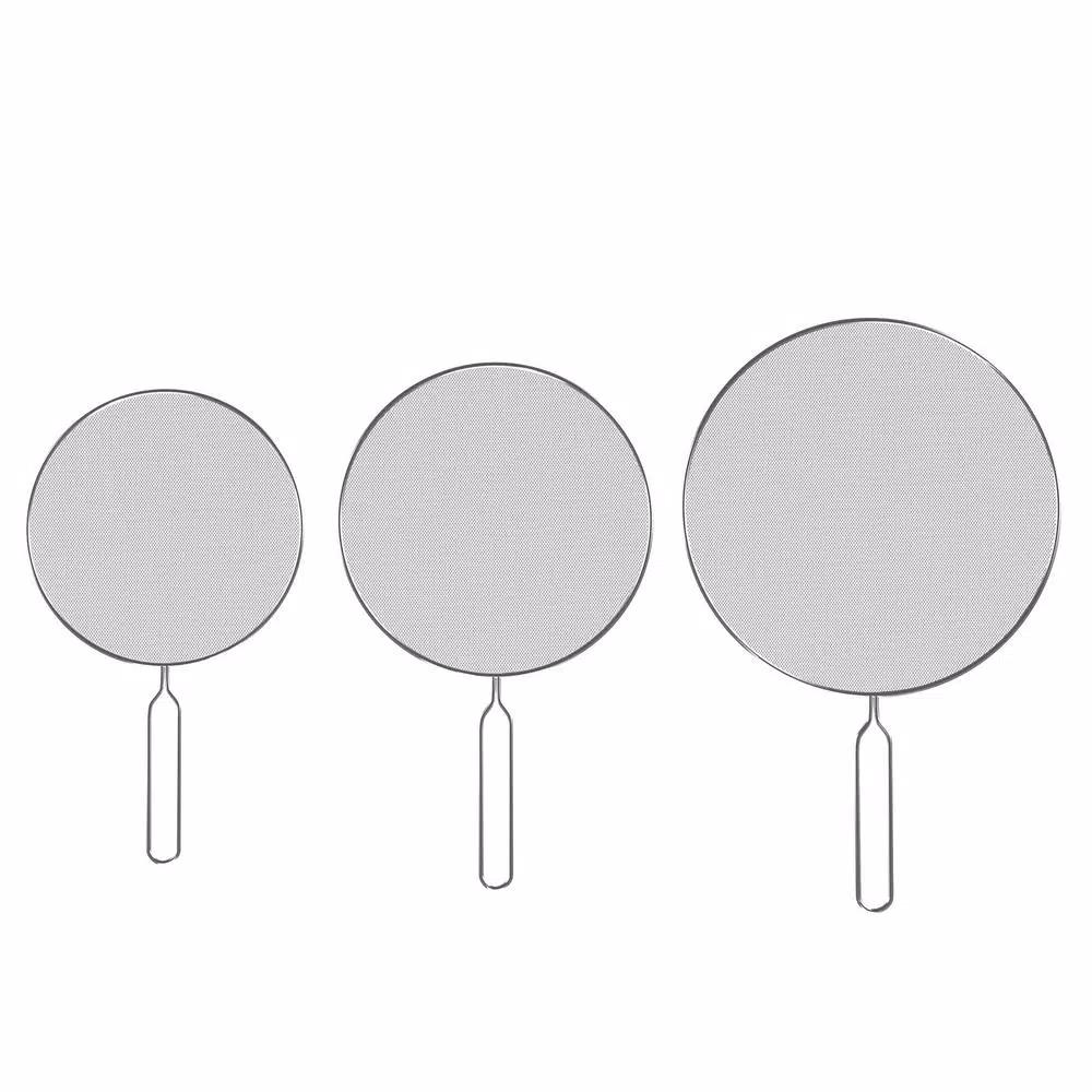 Classic Cuisine Stainless Steel Mesh Splatter Screen Guards, 3-Pack