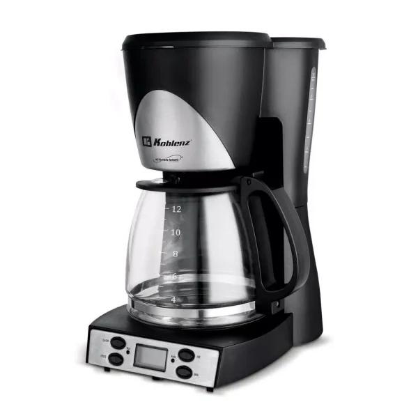 Koblenz Kitchen Magic Collection 12-Cup Programmable Drip Coffee Maker, Black
