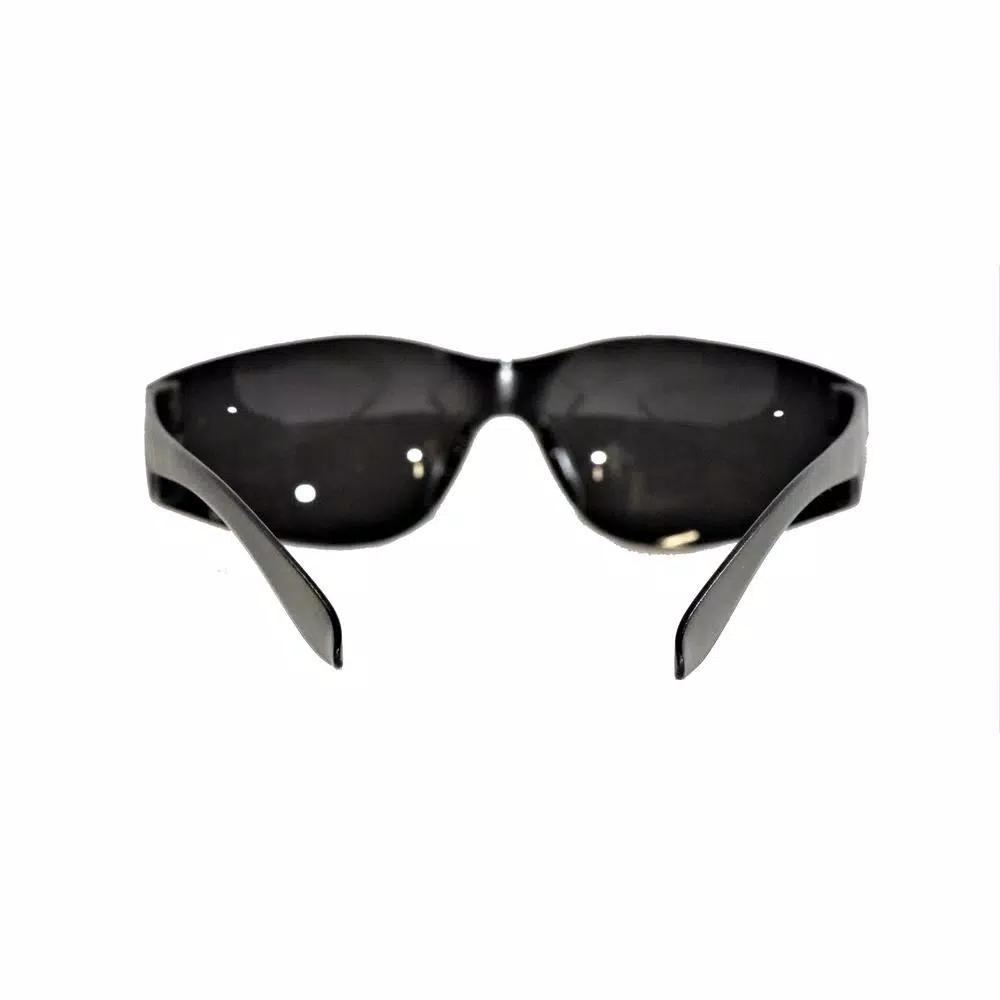 G & F Products EyePRO Smoke Safety Goggles, Scratch, Impact and Ballistic Resistant, 12 Pack, Dark Grey