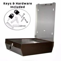 Alpine Industries Brushed Antique Bronze Stainless Steel C-Fold & Multi-Fold Paper Towel Dispenser thumbnail 5