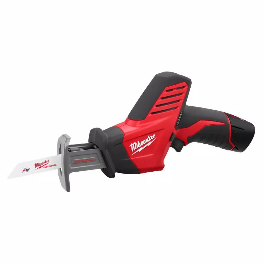 Milwaukee M12 12V Cordless Copper Tubing Cutter & HACKZALL Reciprocating Saw Kit